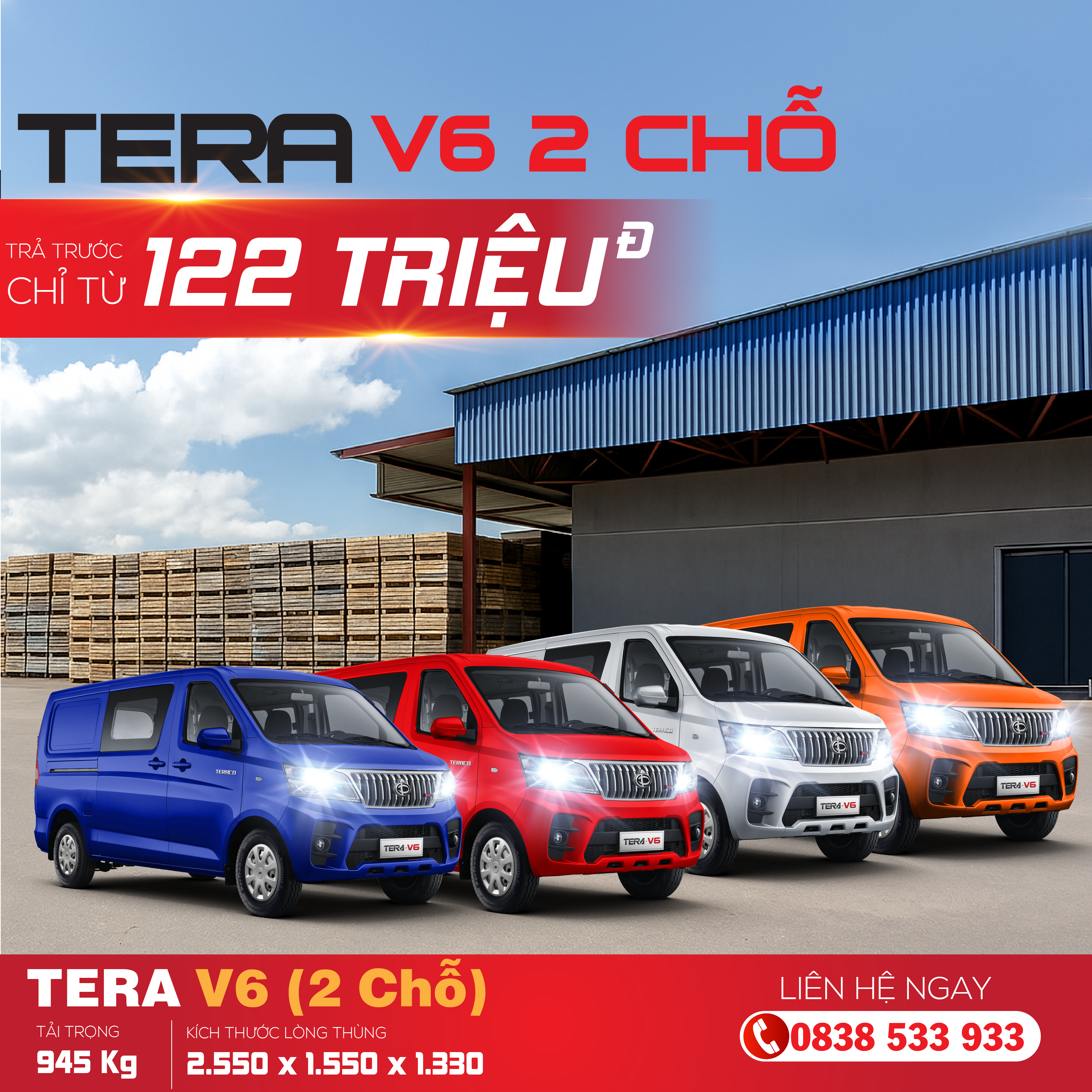 🚐 TERA V6 – XE TẢI 5 CHỖ NGỒI ĐÁNG MUA NHẤT THÁNG 7