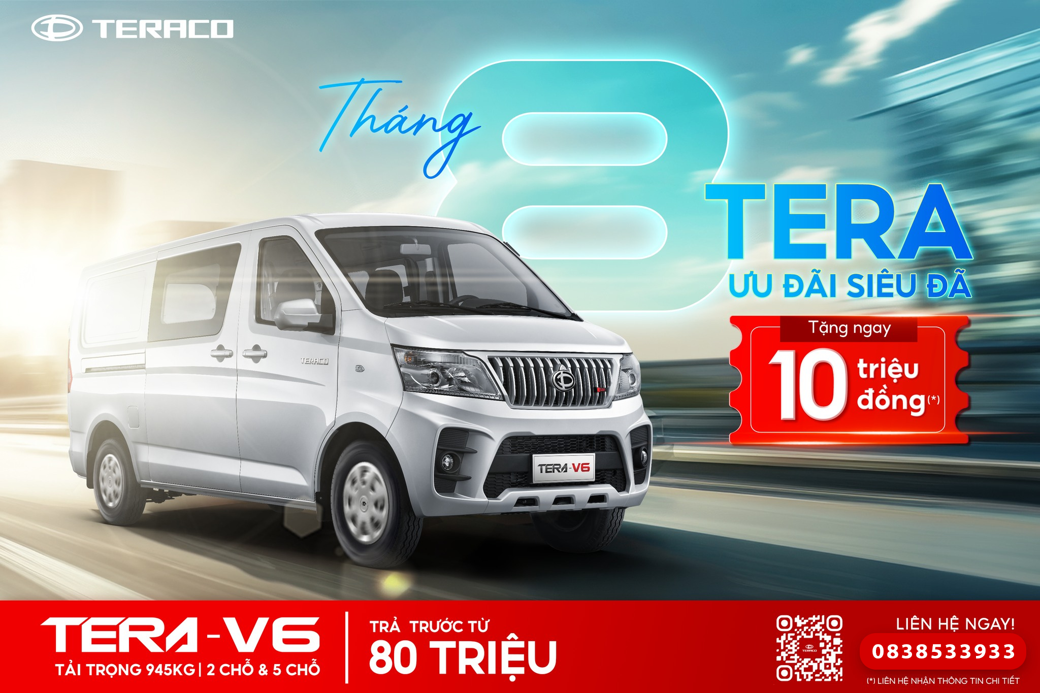 🚛 Tera V6 – Xe tải đa năng, mạnh mẽ và tiết kiệm cho mọi chuyến hàng