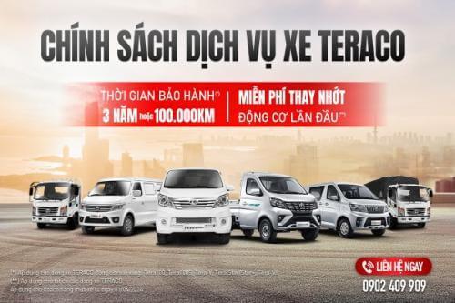 CHÍNH SÁCH BẢO HÀNH – BẢO DƯỠNG DÀNH CHO TẤT CẢ KHÁCH HÀNG KHI MUA XE TERACO