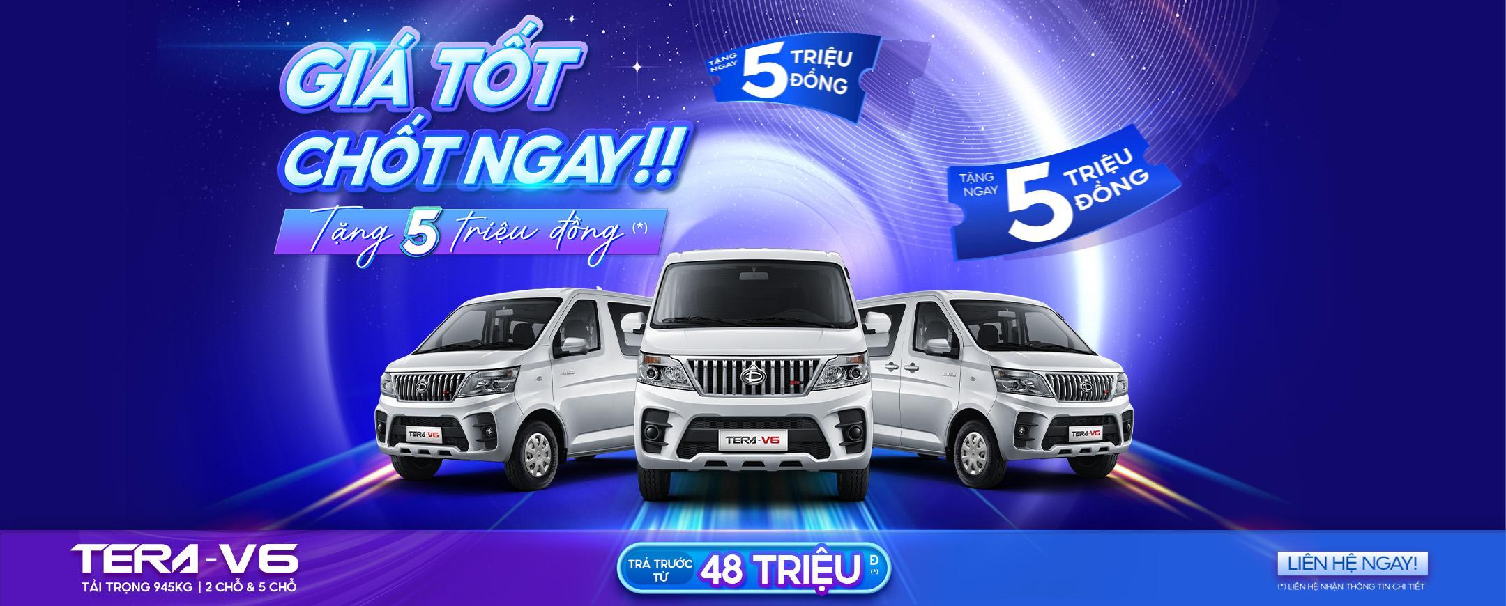 TERA-V6 là mẫu xe duy nhất trong phân khúc ô tô tải van có động cơ được trang bị hệ thống phun xăng trực tiếp buồng đốt GDi